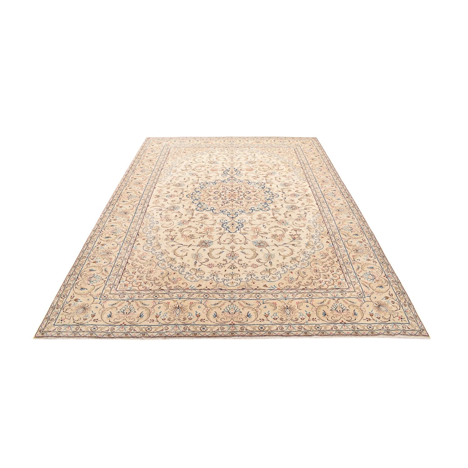 Alfombra persa - Keshan - 335 x 250 cm - beige claro