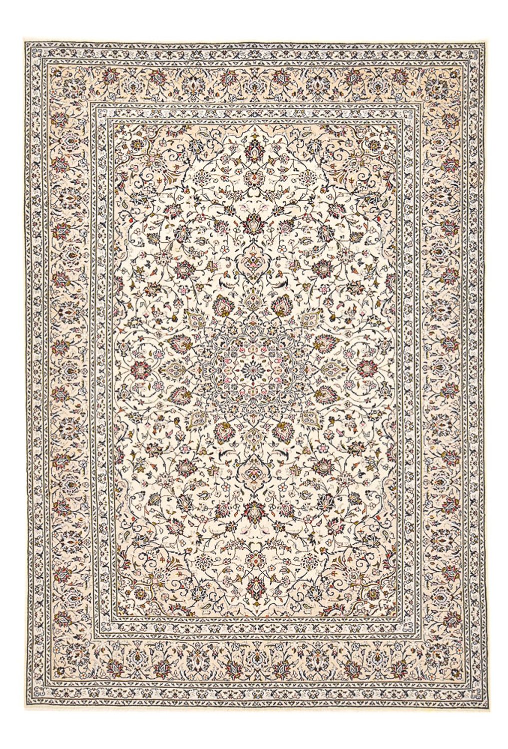 Alfombra persa - Keshan - 356 x 242 cm - beige claro