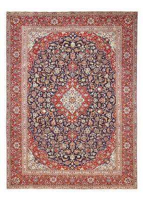 Alfombra persa - Keshan - 374 x 265 cm - azul oscuro