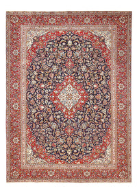 Alfombra persa - Keshan - 374 x 265 cm - azul oscuro