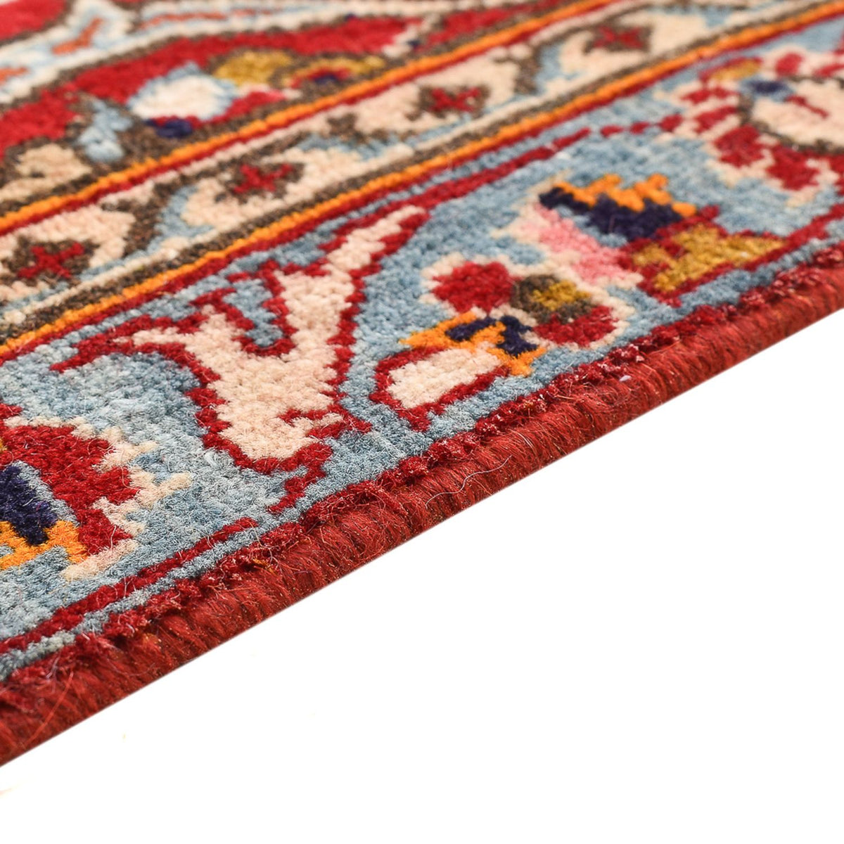 Alfombra persa - Keshan - 374 x 265 cm - azul oscuro