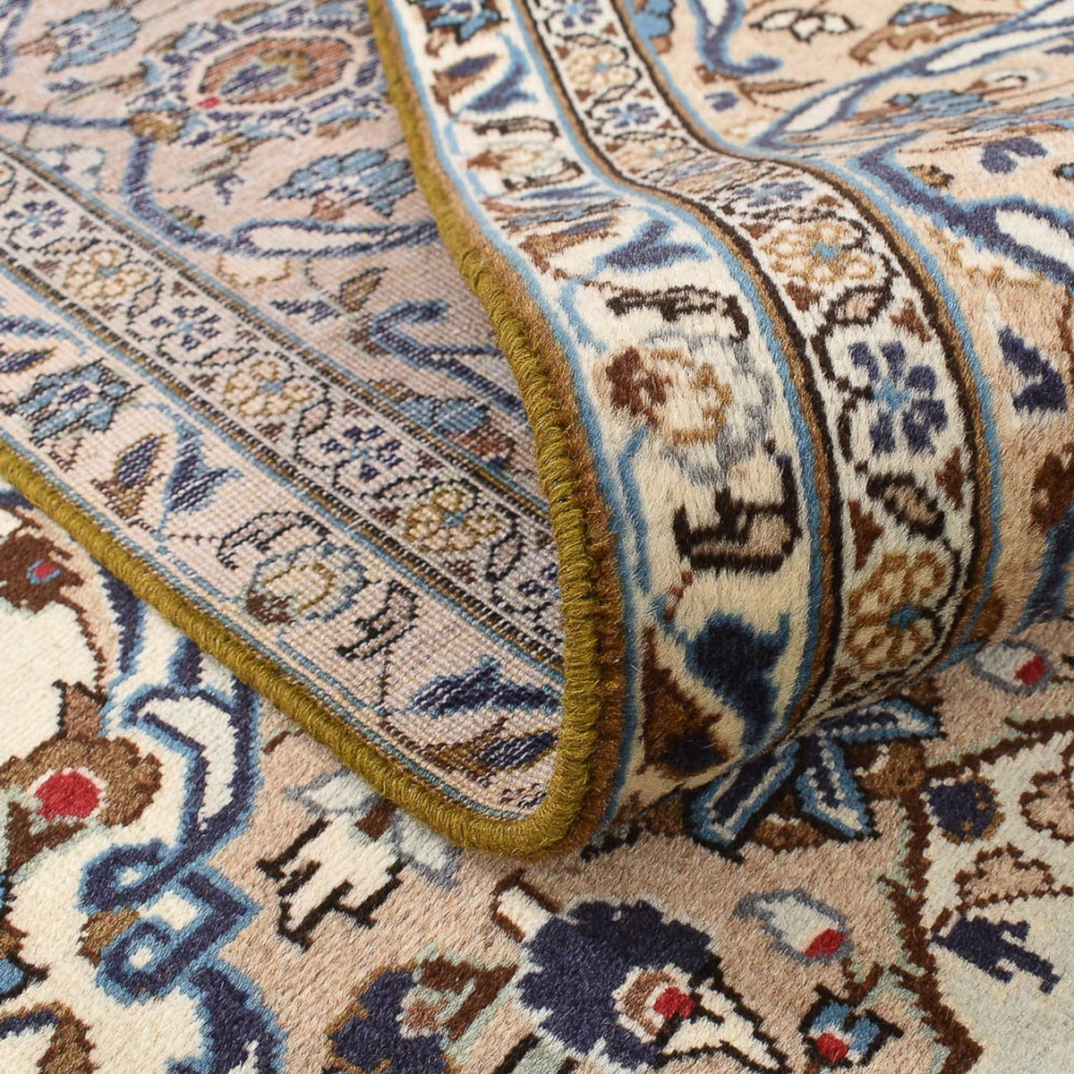Alfombra persa - Keshan - 345 x 235 cm - arena