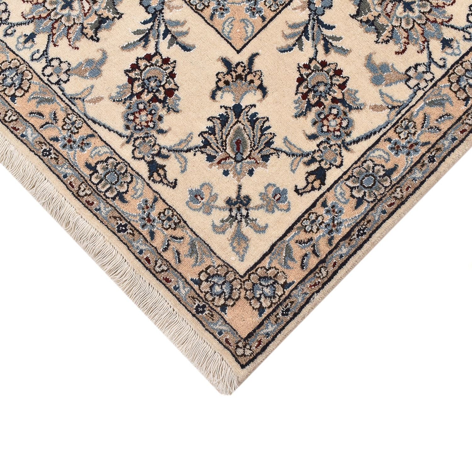 Alfombra persa - Nain - 290 x 243 cm - azul oscuro