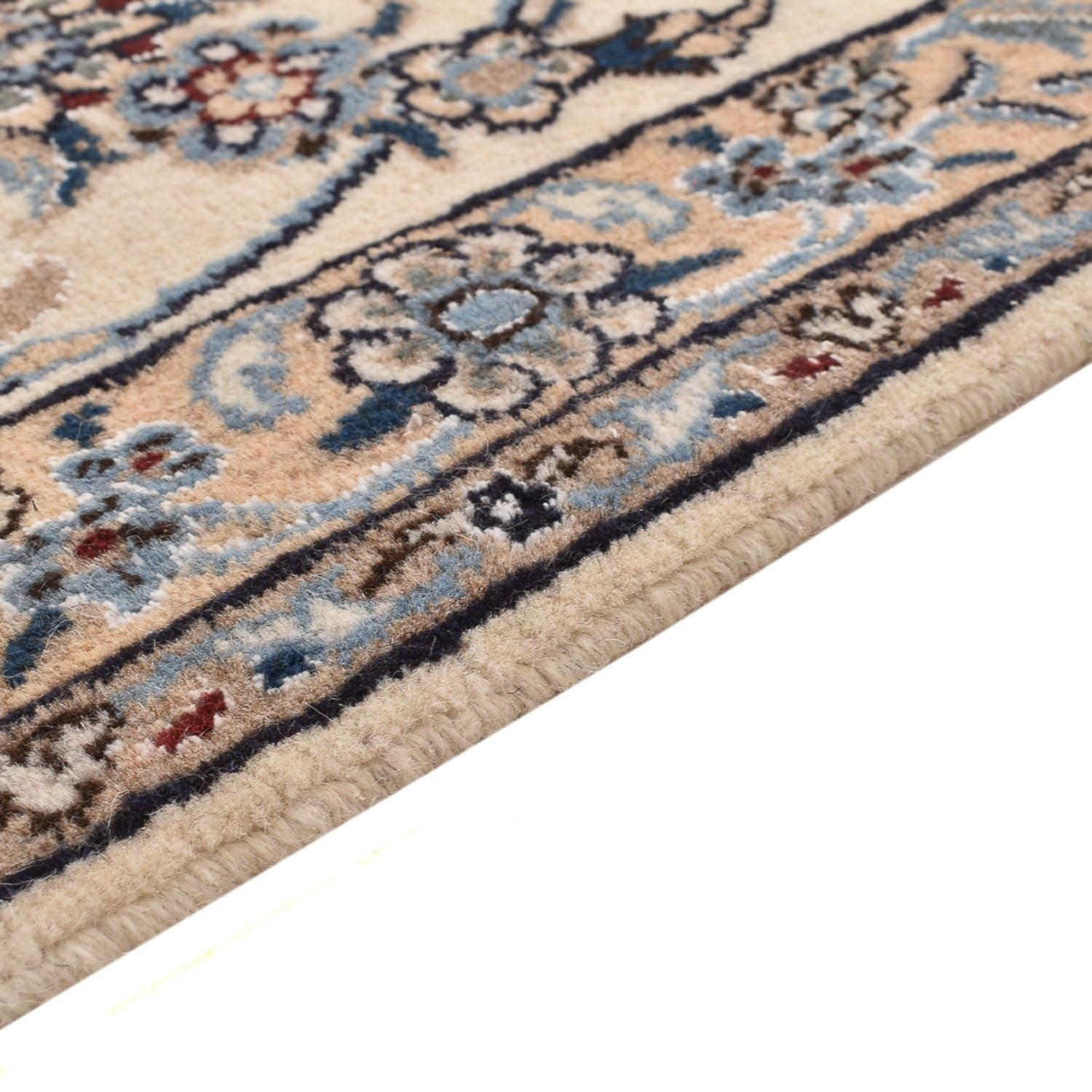 Alfombra persa - Nain - 290 x 243 cm - azul oscuro