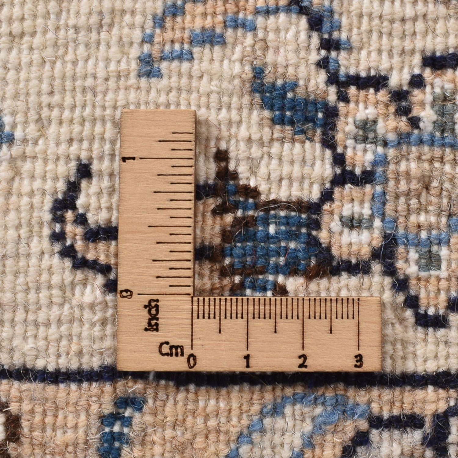 Alfombra persa - Nain - 292 x 243 cm - azul oscuro