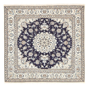 Alfombra persa - Nain cuadrado  - 208 x 200 cm - azul oscuro
