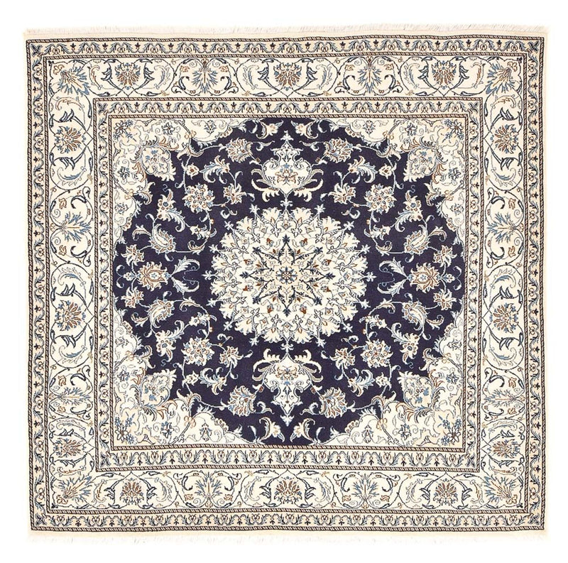 Alfombra persa - Nain cuadrado  - 208 x 200 cm - azul oscuro