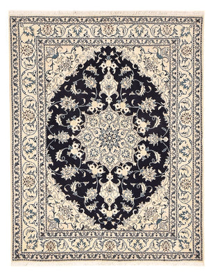 Alfombra persa - Nain - 200 x 149 cm - azul oscuro