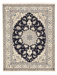 Alfombra persa - Nain - 200 x 149 cm - azul oscuro