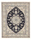 Alfombra persa - Nain - 200 x 149 cm - azul oscuro