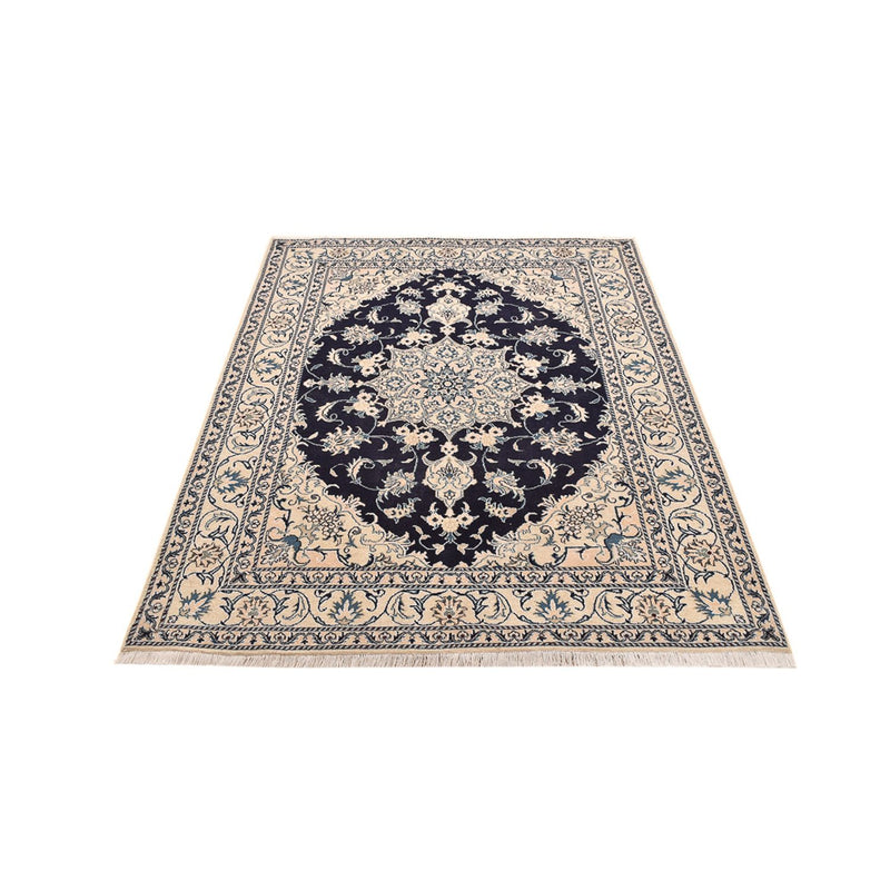 Alfombra persa - Nain - 200 x 149 cm - azul oscuro