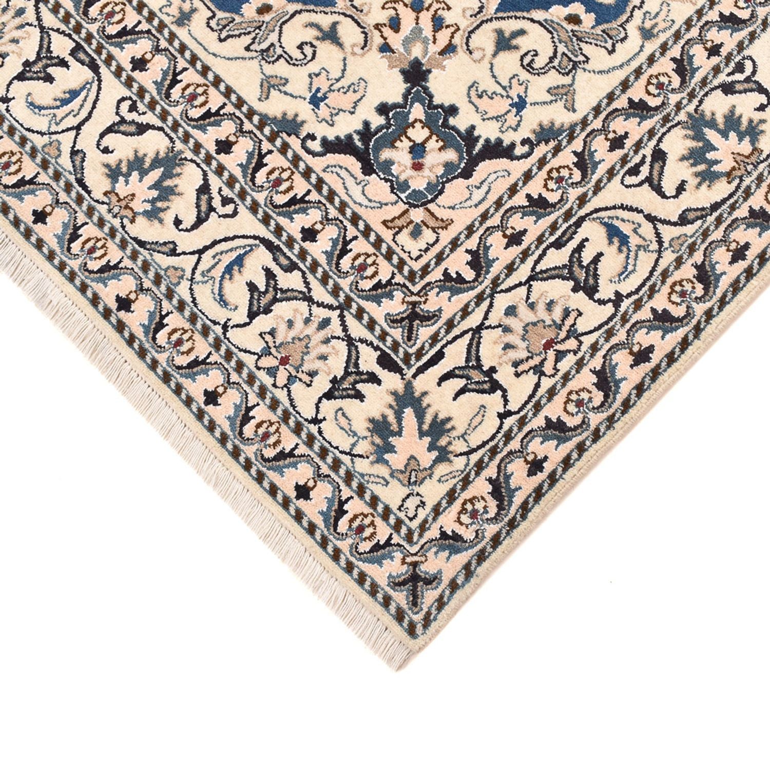 Alfombra persa - Nain - 205 x 150 cm - azul