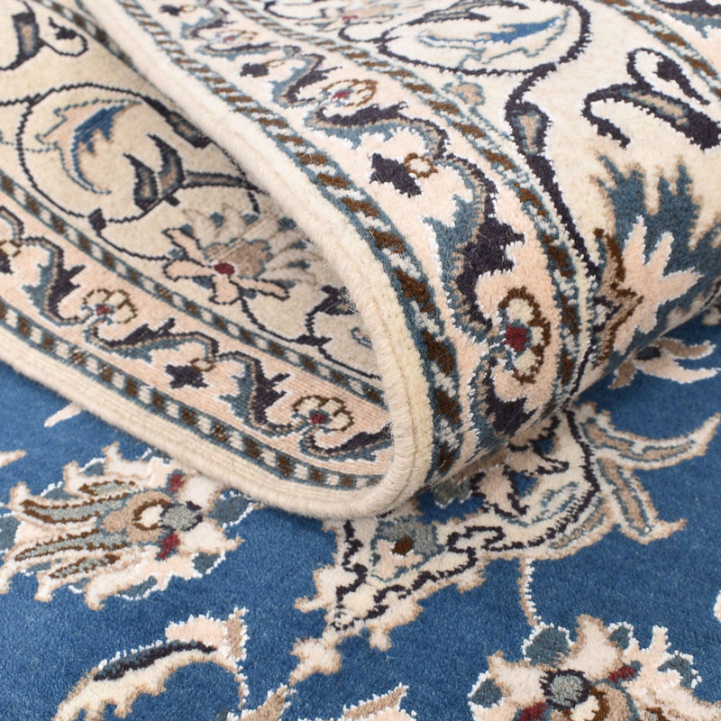 Alfombra persa - Nain - 205 x 150 cm - azul