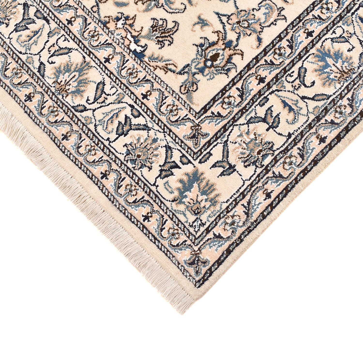 Alfombra persa - Nain - 198 x 147 cm - beige claro