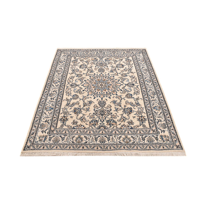Alfombra persa - Nain - 198 x 147 cm - beige claro