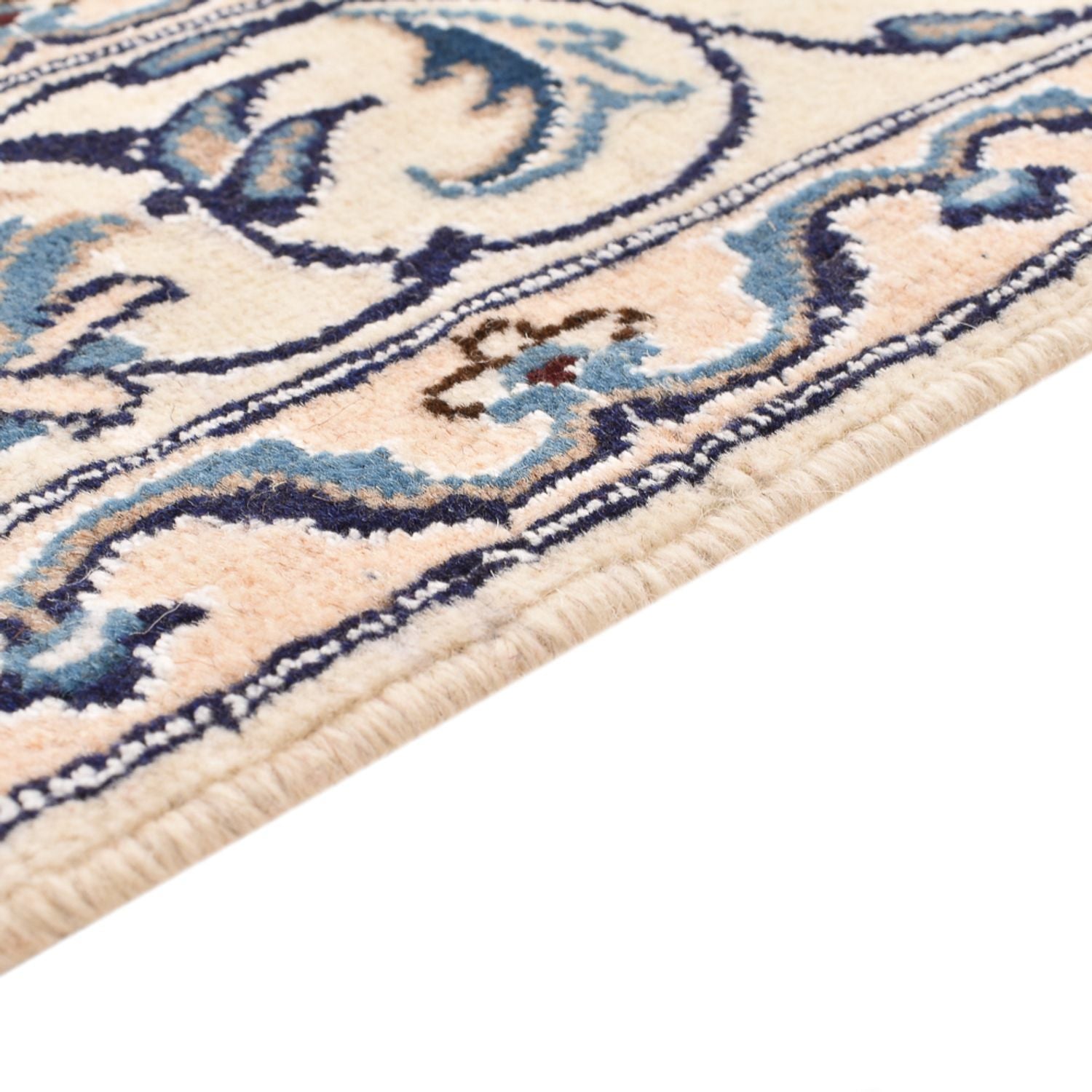 Alfombra persa - Nain - 194 x 146 cm - azul oscuro