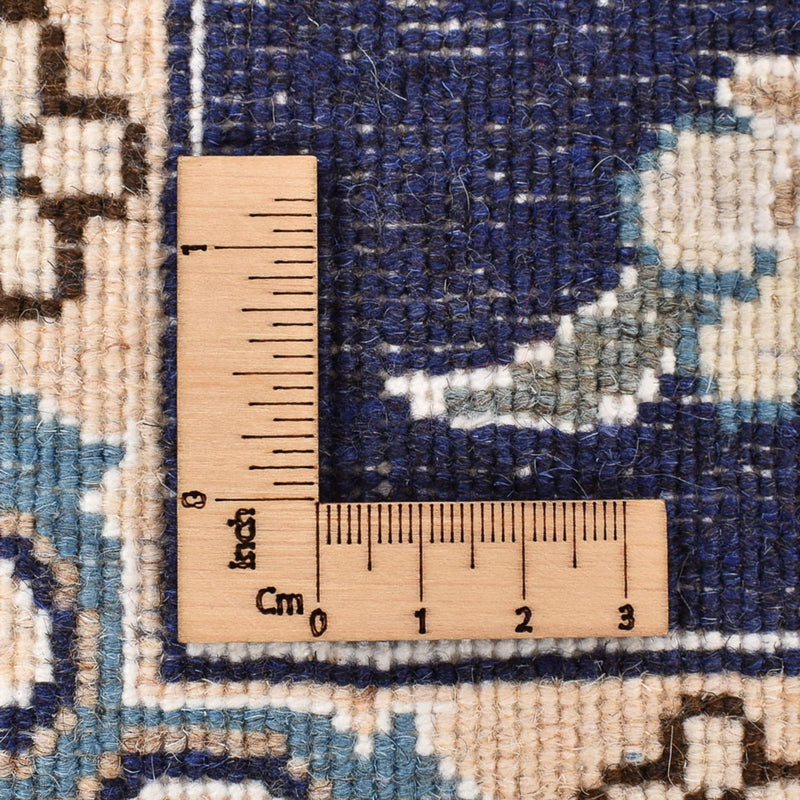 Alfombra persa - Nain - 194 x 146 cm - azul oscuro