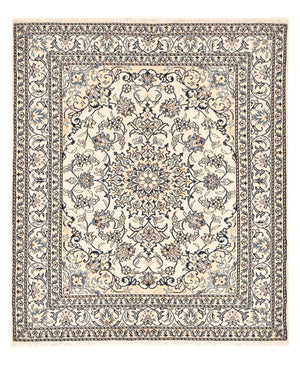 Alfombra persa - Nain - 198 x 152 cm - beige claro