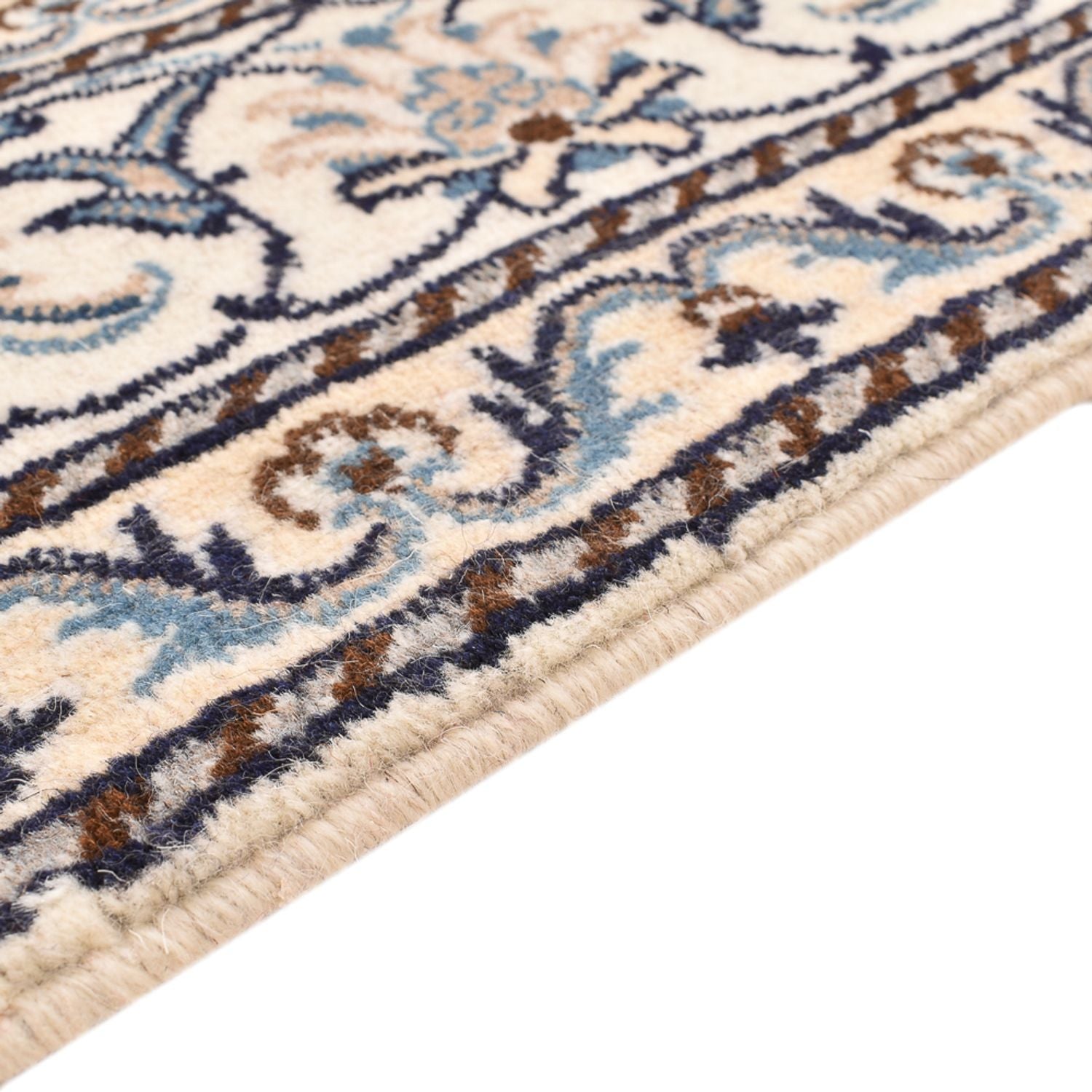 Alfombra persa - Nain - 198 x 152 cm - beige claro