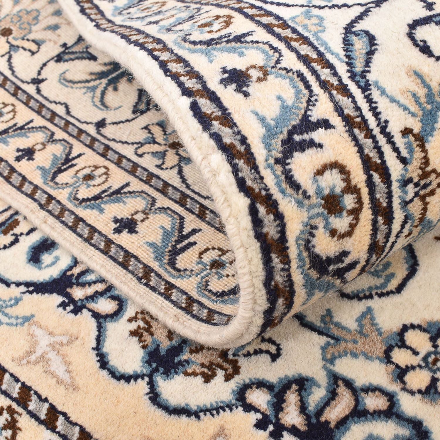 Alfombra persa - Nain - 198 x 152 cm - beige claro
