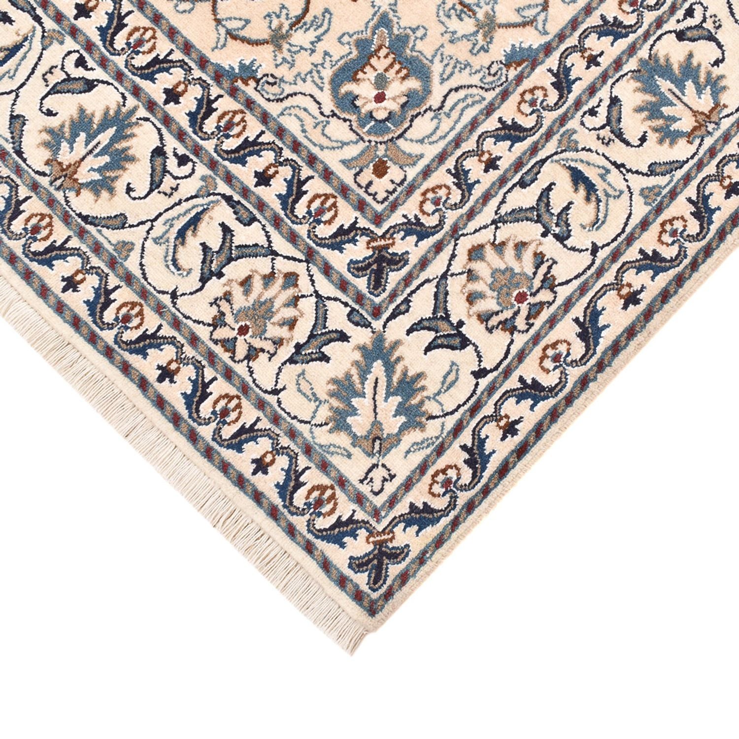 Alfombra persa - Nain - 197 x 147 cm - beige claro
