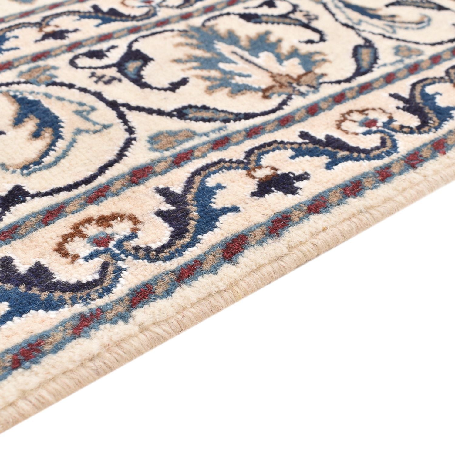 Alfombra persa - Nain - 197 x 147 cm - beige claro