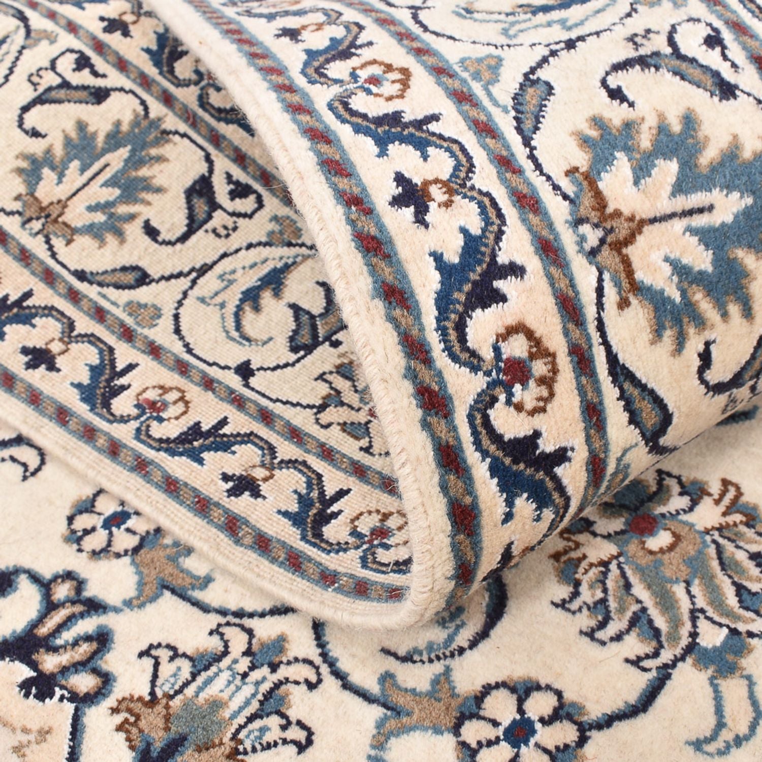 Alfombra persa - Nain - 197 x 147 cm - beige claro