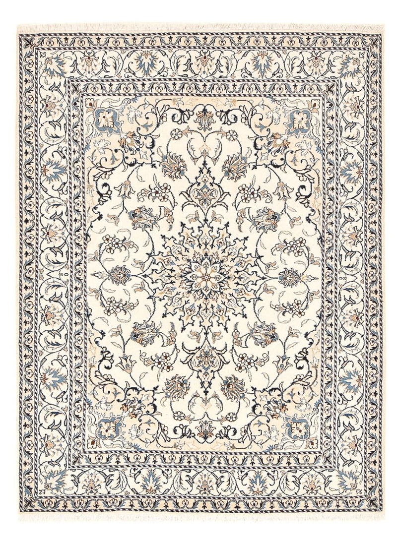 Alfombra persa - Nain - 209 x 146 cm - beige claro