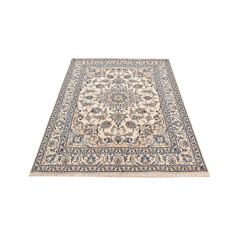 Alfombra persa - Nain - 209 x 146 cm - beige claro