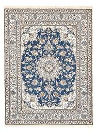 Alfombra persa - Nain - 200 x 146 cm - azul claro