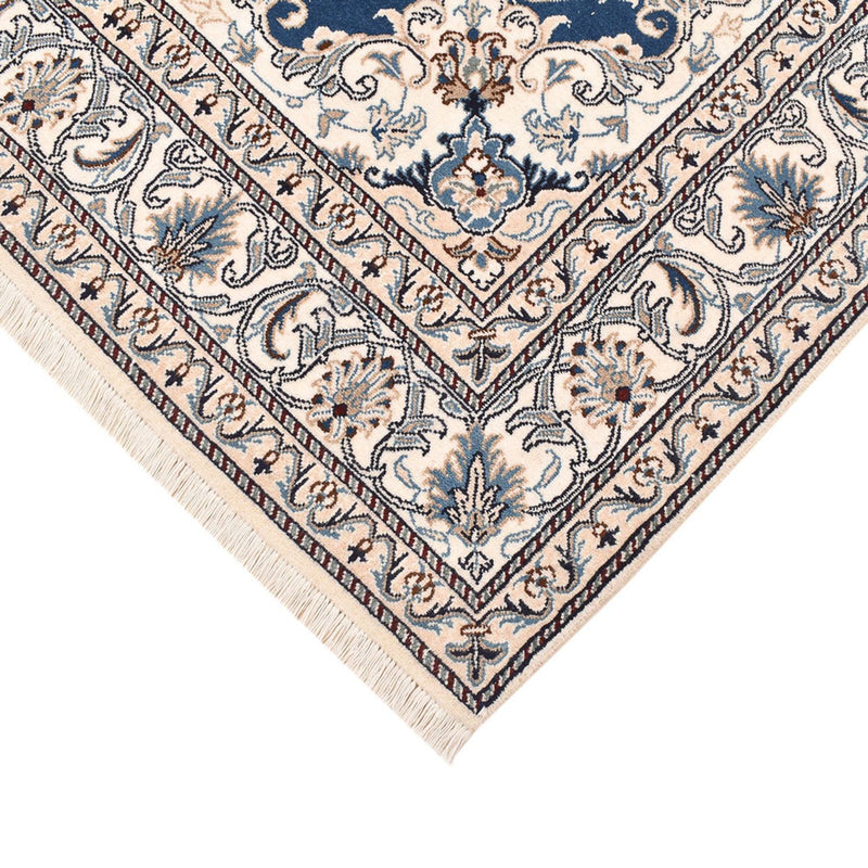 Alfombra persa - Nain - 200 x 146 cm - azul claro