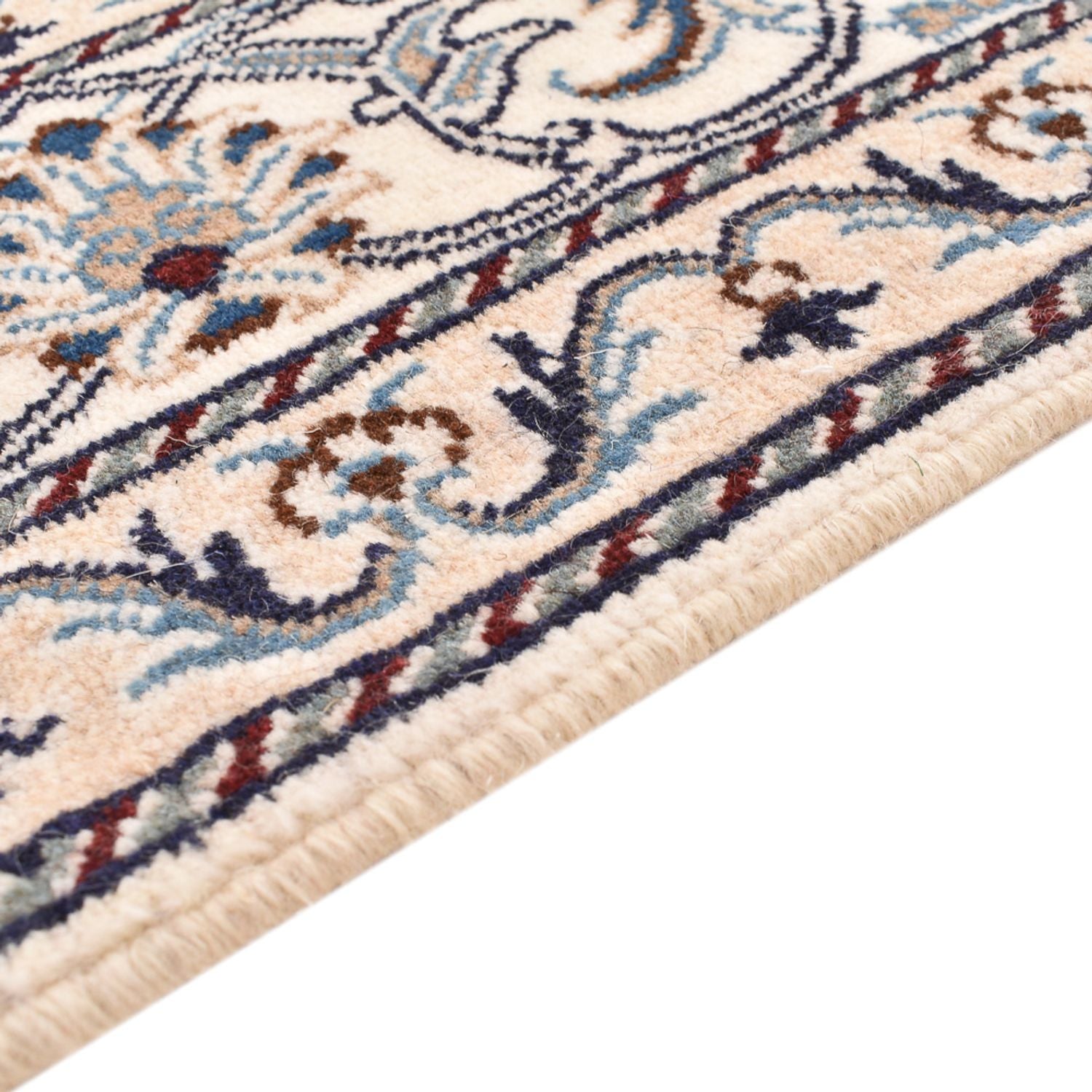 Alfombra persa - Nain - 200 x 146 cm - azul claro
