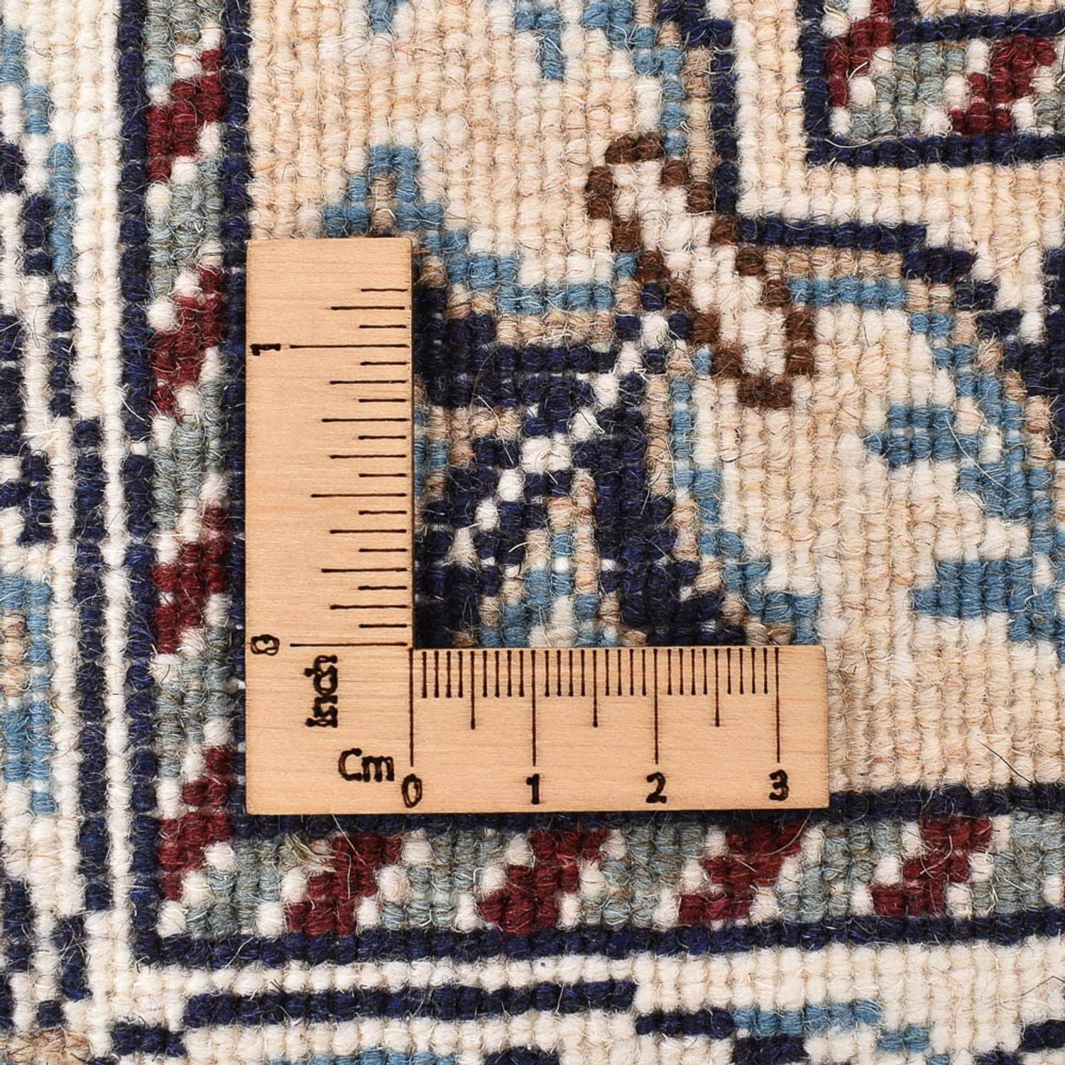 Alfombra persa - Nain - 200 x 146 cm - azul claro