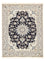 Alfombra persa - Nain - 193 x 143 cm - azul oscuro
