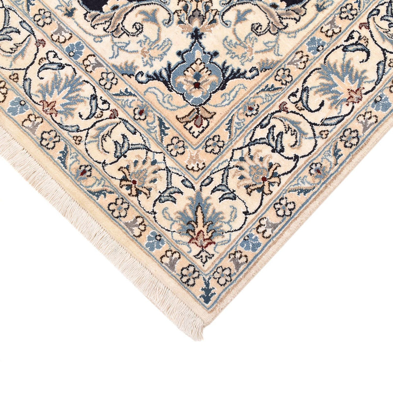 Alfombra persa - Nain - 193 x 143 cm - azul oscuro