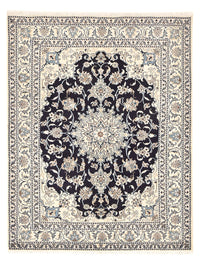 Alfombra persa - Nain - 203 x 150 cm - azul oscuro