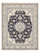 Alfombra persa - Nain - 203 x 150 cm - azul oscuro
