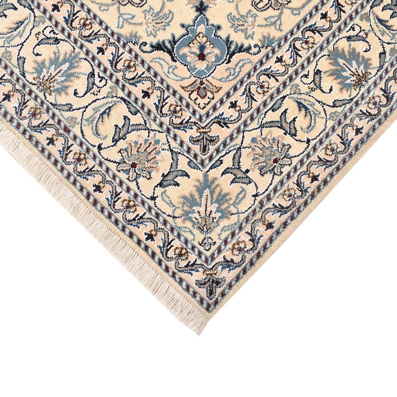 Alfombra persa - Nain - 203 x 150 cm - azul oscuro