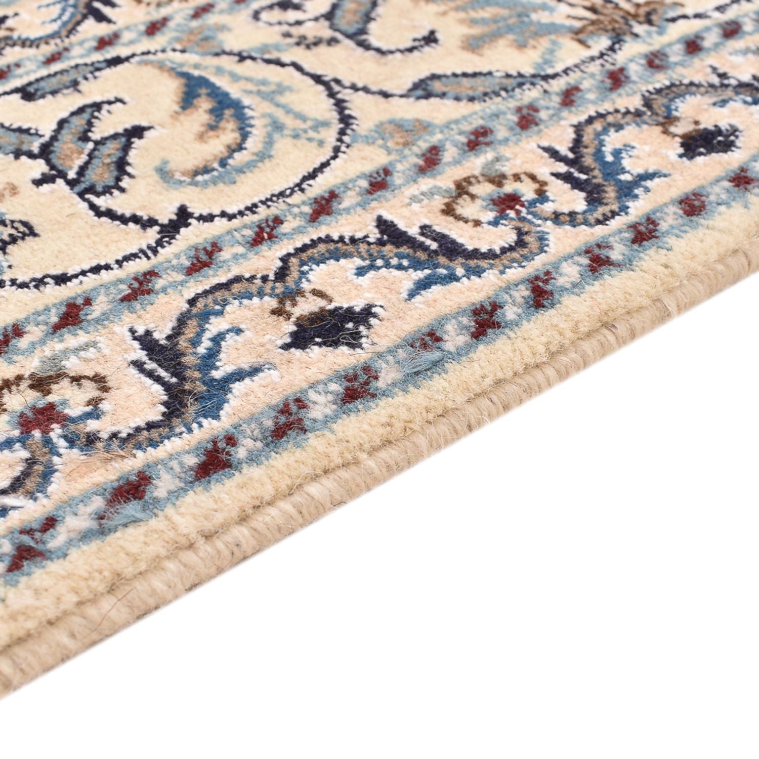 Alfombra persa - Nain - 203 x 150 cm - azul oscuro