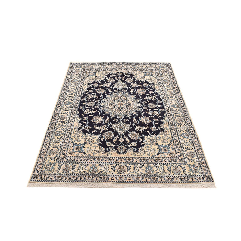 Alfombra persa - Nain - 203 x 150 cm - azul oscuro