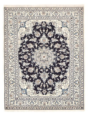 Alfombra persa - Nain - 203 x 150 cm - azul oscuro