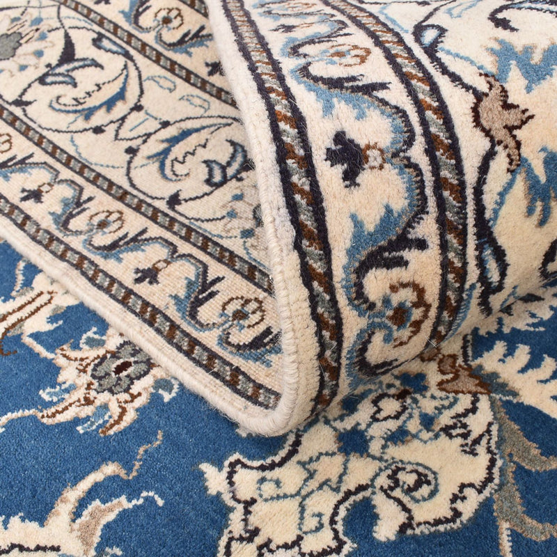 Alfombra persa - Nain - 234 x 166 cm - azul