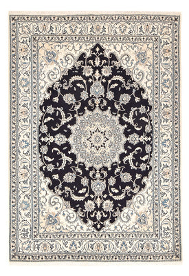Alfombra persa - Nain - 245 x 166 cm - azul oscuro