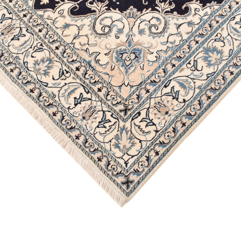 Alfombra persa - Nain - 245 x 166 cm - azul oscuro