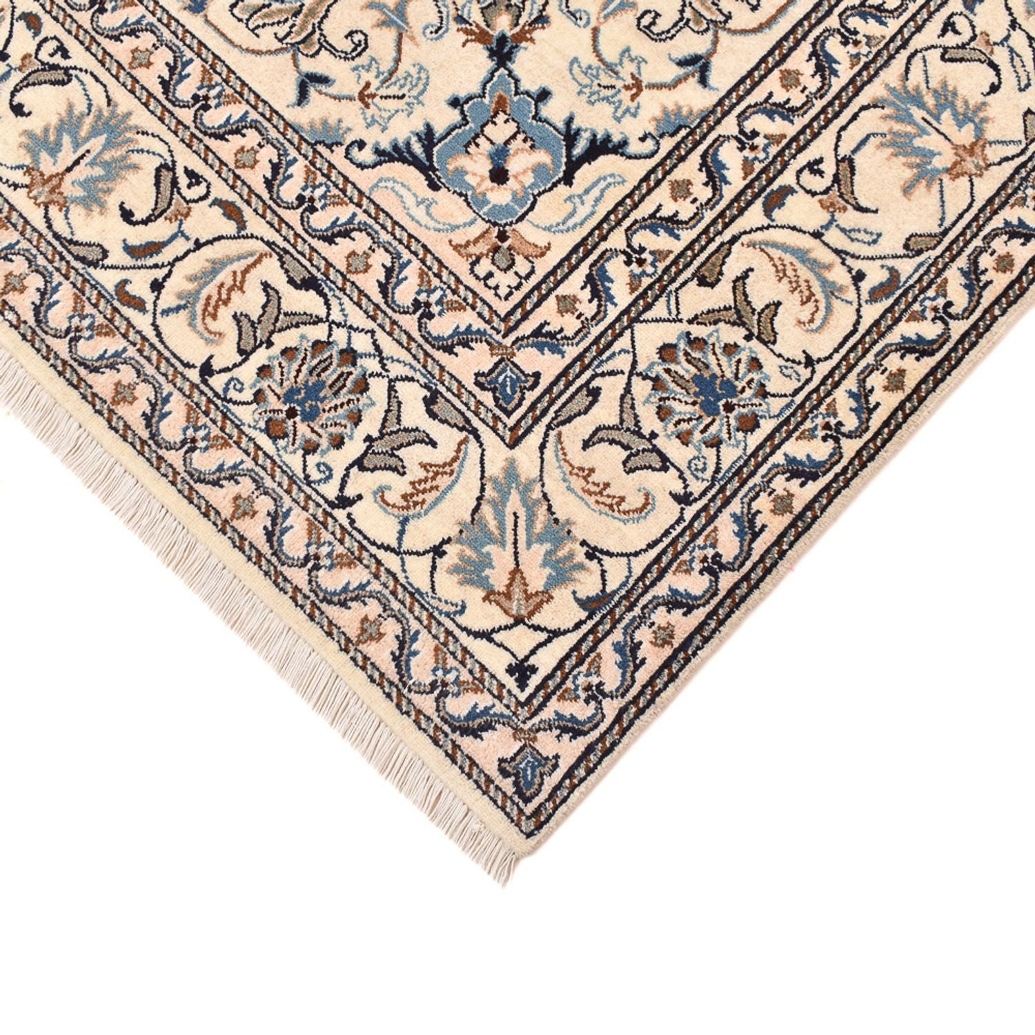 Alfombra persa - Nain - 237 x 165 cm - azul oscuro