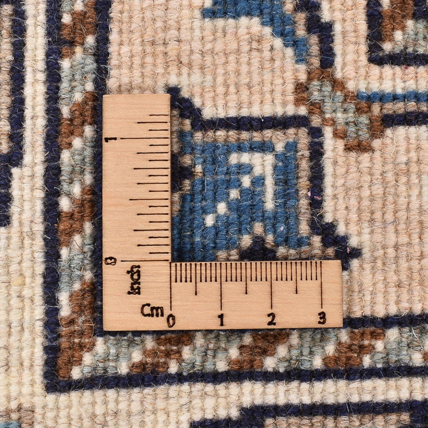 Alfombra persa - Nain - 237 x 165 cm - azul oscuro