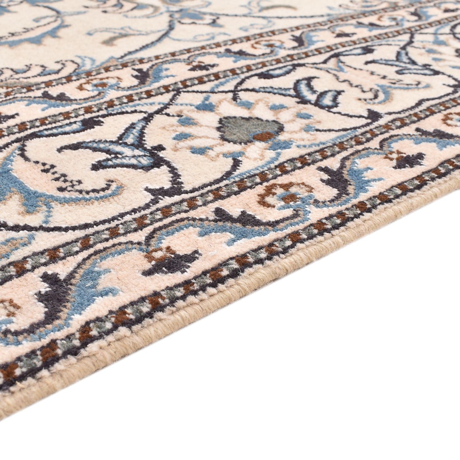 Alfombra persa - Nain - 239 x 170 cm - beige claro