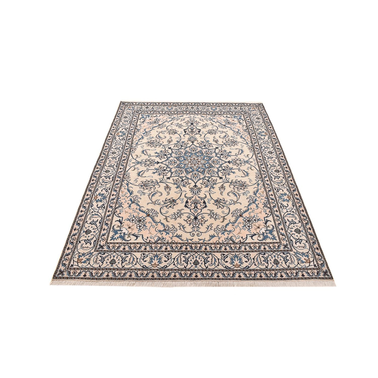 Alfombra persa - Nain - 239 x 170 cm - beige claro