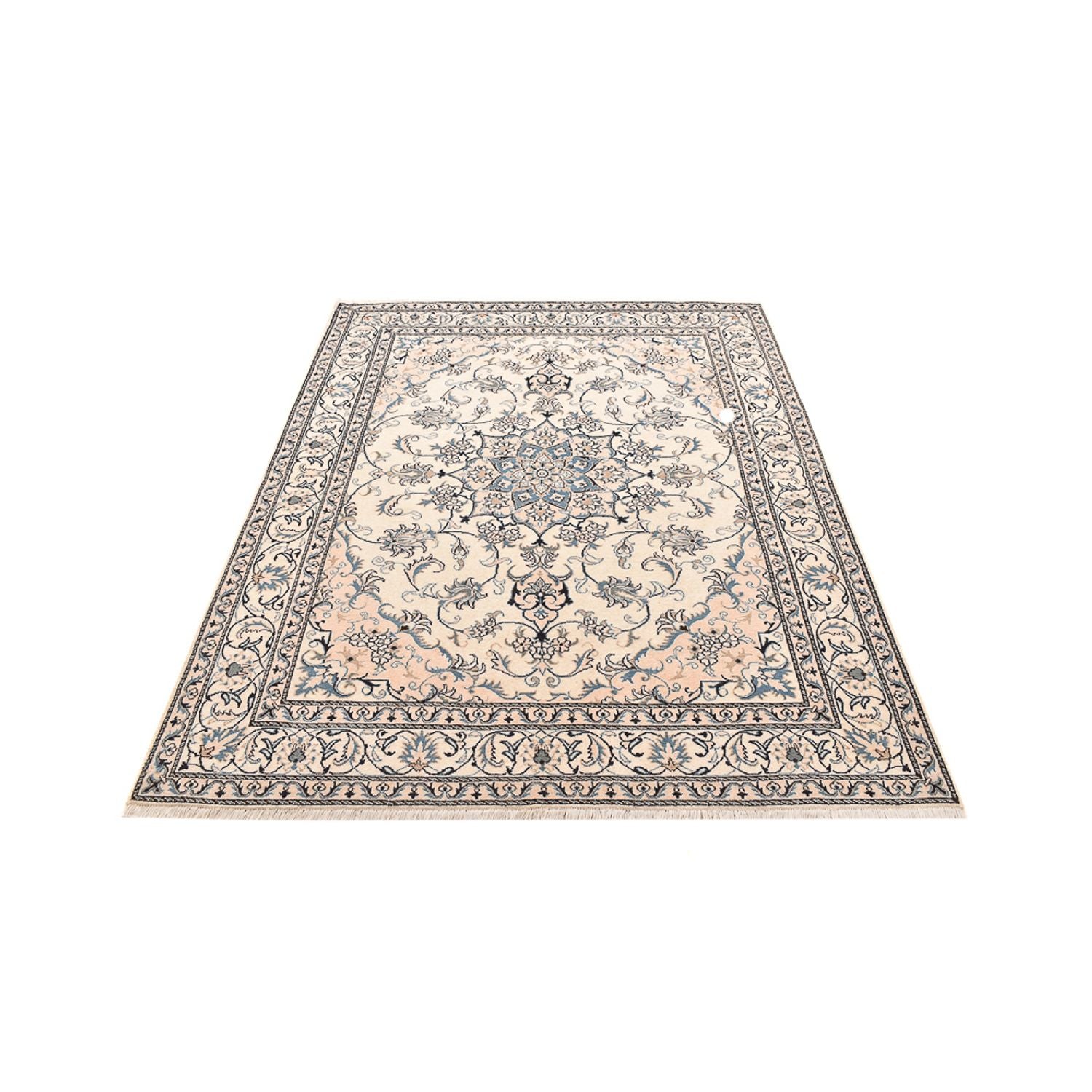 Alfombra persa - Nain - 237 x 167 cm - beige claro