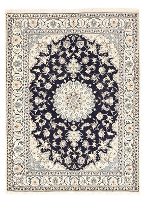 Alfombra persa - Nain - 237 x 169 cm - azul oscuro